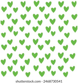 Set of hearts love on a white background. Vector illustration in flat style.