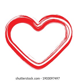 Conjunto de corazones . Formas de una línea para el diseño.  Carteles de San Valentín. Ilustración vectorial.