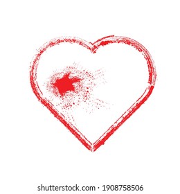 Conjunto de corazones . Formas de una línea para el diseño.  Carteles de San Valentín. Ilustración vectorial.