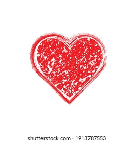 Set of Hearts . One line Shapes for your design.  Valentine's Day signs. Vector illustration.