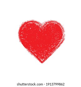 Set of Hearts . One line Shapes for your design.  Valentine's Day signs. Vector illustration.
