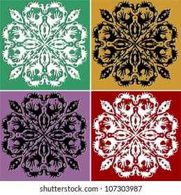 Set of hearts pattern