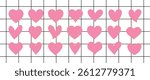 Set of hearts in pink color, heart icons set vector, set of hearts different shapes for design. Heart collection. Vector art. Heart, love, romance hearts. Vector icons. Heart love symbol
