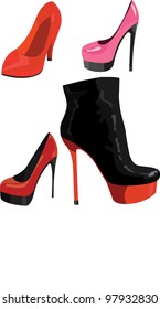 Set Of Heeled Shoes