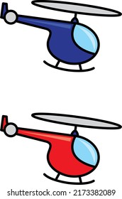 un conjunto de iconos de helicóptero
