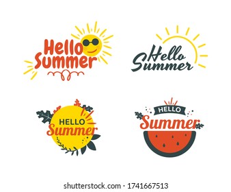 Establecer la colección de iconos de verano