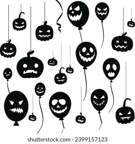 Set of helloween balloon set	