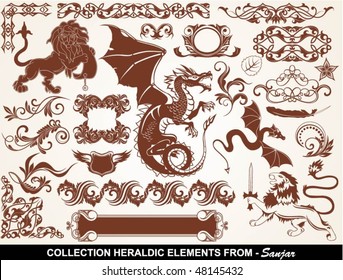 set: heraldic elements