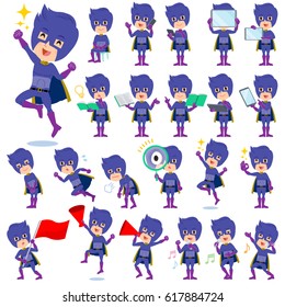A set of hero men with digital equipment such as smartphones.
There are actions that express emotions.
It's vector art so it's easy to edit.