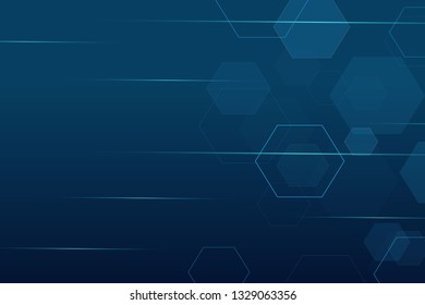  set of hexagon cells .  structure of chemistry. Abstract background . Digital futuristic minimalism.  vector illustration