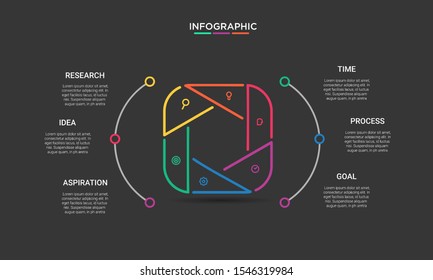 set hexagon color Infographic stack chart design with icons and options or steps. Infographics for business concept. Can be used for presentations banner, workflow layout, process diagram, flow chart 