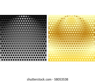 Set of Hexagonal Metal Grills