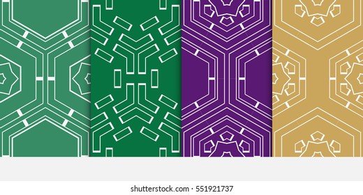 set of hexagons on a color background. vector. geometric pattern. for design wallpaper, web page, banner, flyer.