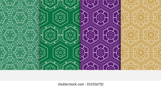 set of hexagons on a color background. vector. geometric pattern. for design wallpaper, web page, banner, flyer.