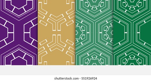 set of hexagons on a color background. vector. geometric pattern. for design wallpaper, web page, banner, flyer.