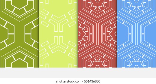 set of hexagons. seamless vector illustration. for design wallpaper, web page, banner, flyer.