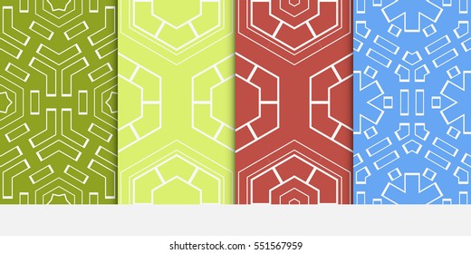 set of hexagons. seamless vector illustration. for design wallpaper, web page, banner, flyer.