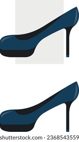 un conjunto de iconos de tacones altos