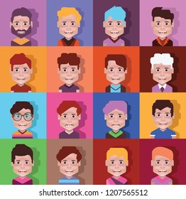 Set of high quality avatar icons