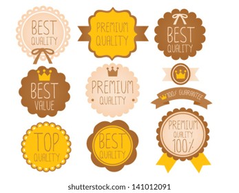 Set of high quality badge - Vector File EPS10