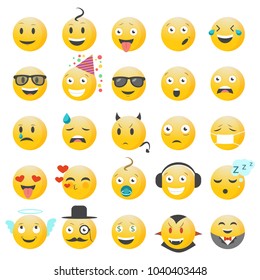 Set High Quality Cartoon Emotions Icons Stock Vector (Royalty Free ...