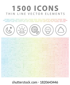 Set of High Quality Universal Icons on With Background . Isolated Vector Elements