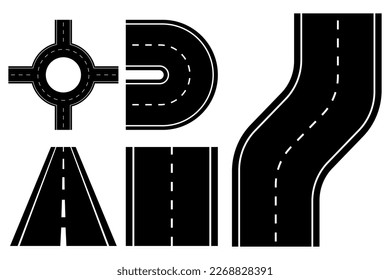 Straßensatz Vectorart