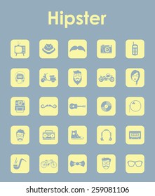 Set of hipster simple icons