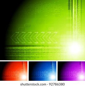 Conjunto de antecedentes de alta tecnología. Diseño Eps 10