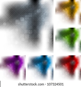 Set of hi-tech vector backgrounds