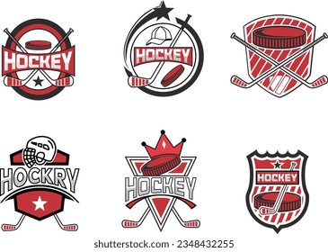 Vector de plantilla de logotipo del Torneo del Equipo de Hockey sobre Hielo