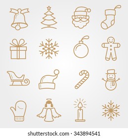 SET Holiday and Christmas Icons