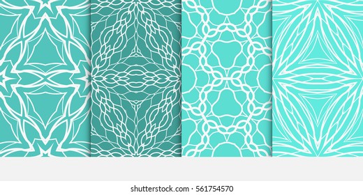 set of holiday floral seamless pattern background. Luxury texture for wallpaper, invitation. Vector illustration. color.
