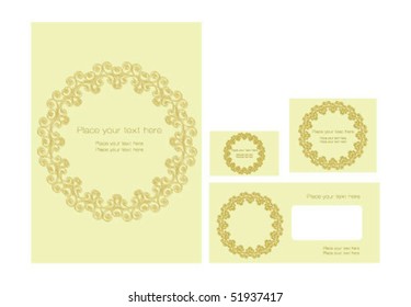 A set of holiday invitations: wedding, birthday, party