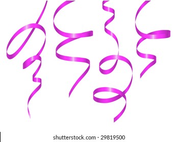 set of holiday ribbon. Vector illustration