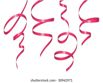 set of holiday ribbon. Vector illustration
