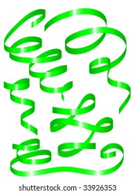 set of holiday ribbon. Vector illustration
