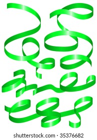 set of holiday ribbon. Vector illustration