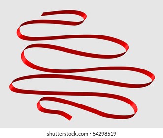 Set of holiday ribbons. Vector illustration