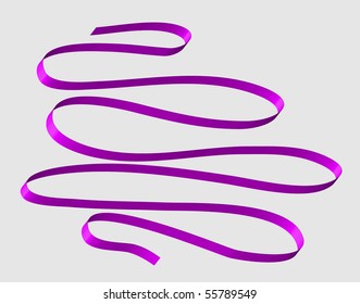 Set of holiday ribbons. Vector illustration