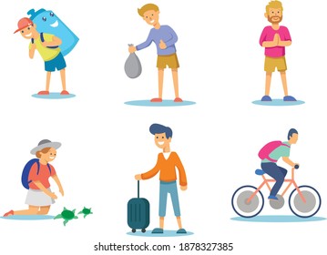 a set of holiday vector set