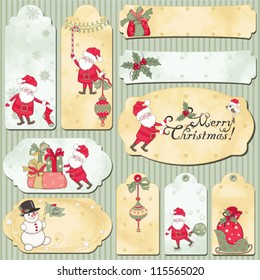 Set of holidays vector cards with place for your text