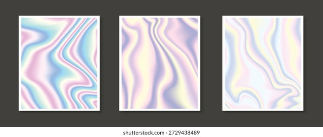 set of holographic backgrounds rainbow fluid gradient 