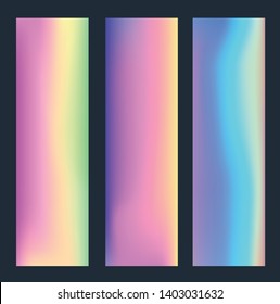 Set of Holographic Texture in diferents colors