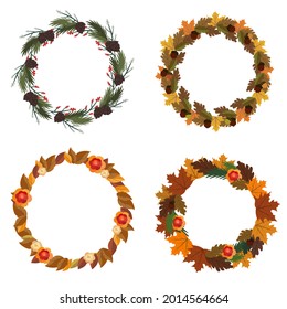 Set of holydays and greeting banners. Vector illustrations with flowers, leaves branches and t text. Good for greeting cards, baners and adds.