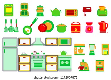 set of home appliance 