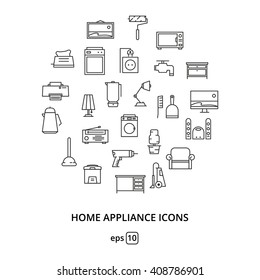 Set of Home Appliance Icon