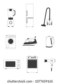 Set of home appliances
