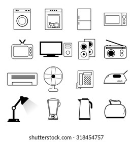 Set of home appliances.