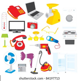 Set of home appliances